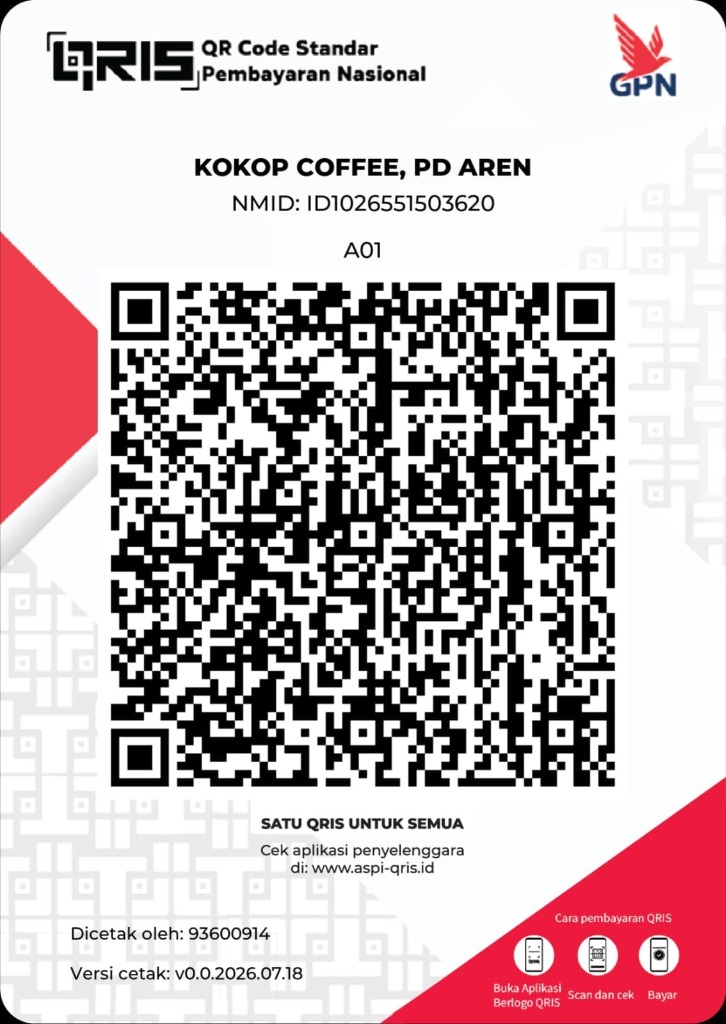 QRIS Resmi Kokop Coffee